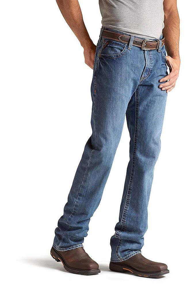 ARIAT Flame Resistant M4 Low Rise Basic Boot Cut Men’s Durable Work Jeans
