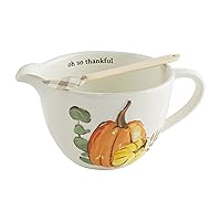 Mud Pie Mixing Bowl And Pot Holder Set, Oh So Thankful