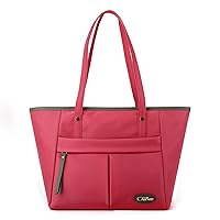 Oichy Tote Bag for Women Nylon Multi Pockets Shoulder Bags Large Capacity Work Bags Travel Purses and Handbags