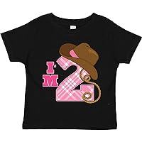 inktastic 2nd Birthday 2 Year Old Cowgirl Hat Toddler T-Shirt