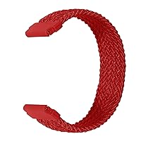 20mm 22mm Braided Solo Sport Strap for Huawei Watch GT 2 Pro Bracelet Watchband Band for Samsung Galaxy Watch 4 (Color : Red, Size : 20mm-L)