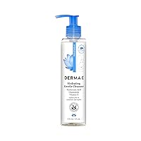 Hydrating Gentle Cleanser with Hyaluronic Acid – Moisturizing Facial Cleanser Tones, Moisturizes & Improves Skin Texture – Gently Exfoliating Face Wash, 6 fl oz