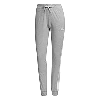 adidas HF2605 W 3S SJ C PT Pants Women's Medium Grey Heather/White Size 2XL