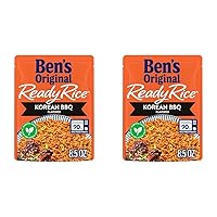 BEN'S ORIGINAL Ready Rice Korean BBQ Flavored Rice, Easy Dinner Side, 8.5 oz Pouch (Pack of 2)