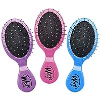Wet Brush MultiPack Squirt Detangler Hair Brushes Pack of, Pink/Purple/Blue,(Pack of 3)