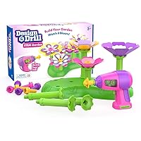 Educational Insights Design & Drill STEM Garden, Flower Building Drill Toy, 37-Pieces, Gift for Kids Ages 3+