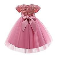 NNJXD Princess Girl Flower Dress Tulle Wedding Party Pageant Gown