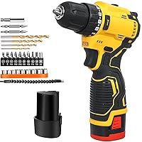 Cordless Electric Drill Driver kit, 27 Electric Drills with Lithium ion Battery and charger-18V Maximum Electric Drill 432N.M Torque 23+1 Metal Clutch, 1/2
