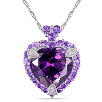 Uloveido Crystal Heart Necklace Love Pendant Wedding Valentines Jewelry for Women