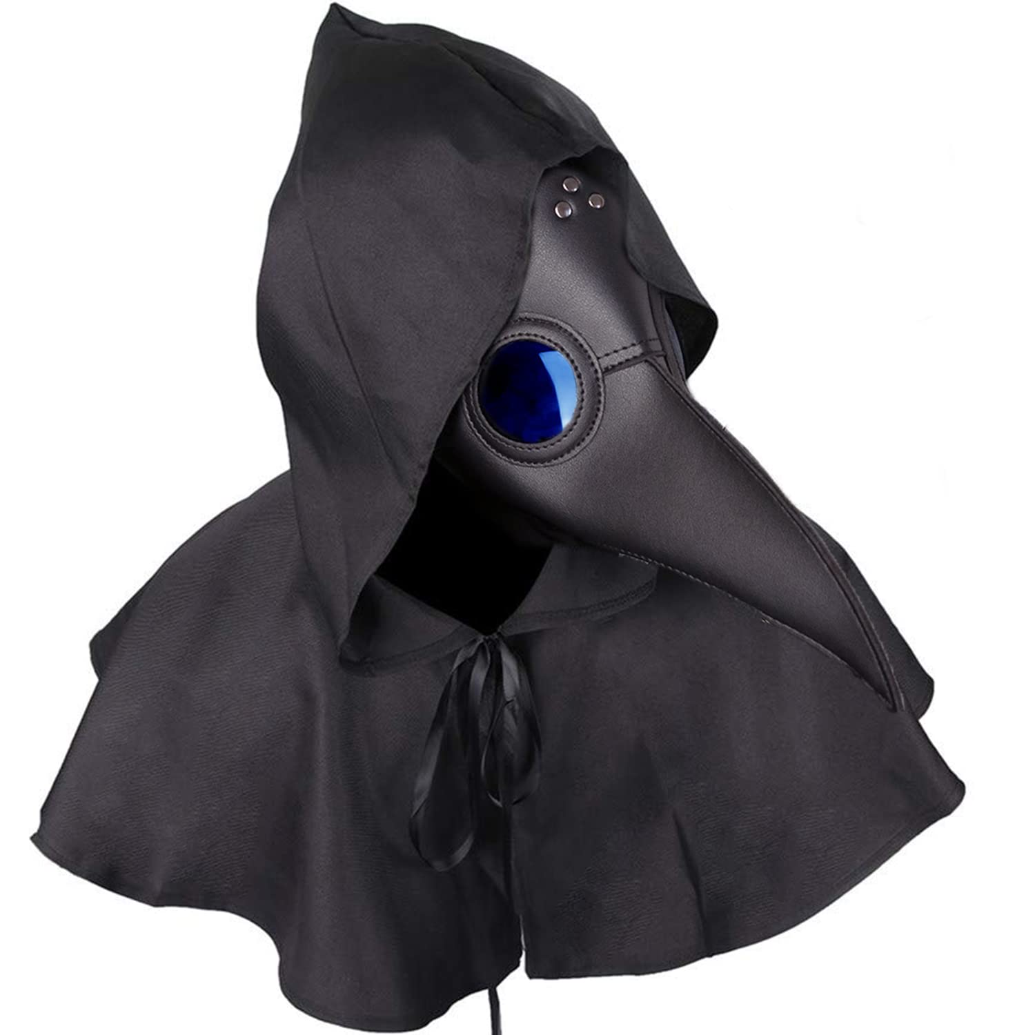 Raxwalker Plague Doctor Mask Retro Leather Steampunk Halloween Costume Long Nose Bird Beak Cosplay Props