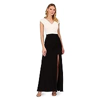 Adrianna Papell Women's Pleated Layered Gown
