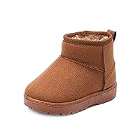 MK MATT KEELY Winter Boots Boys Girls Soft Warm Shoes Toddler Black Snow Boots (Toddler/Little Kid)