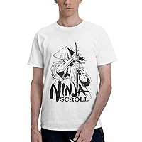 Anime Ninja Manga Scroll T Shirt Man's Summer Cotton Crew Neck Fashion Tee Cool Casual Tops