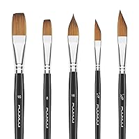 Dainayw Travel Watercolor Brushes, 3 Pcs Kolinsky Sable Hair Artist Paint  Brush for Watercolor Ink Gouache