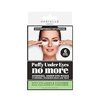 Danielle Puffiness No More Hydrogel Undereye Masks, 6 Pairs, Collagen & Cucumber, 6 Count
