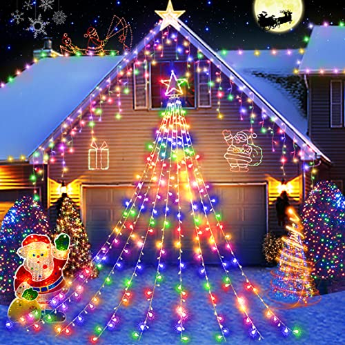 Mua Outdoor Christmas Decorations Star Light,11.8 ft 344 LED ...