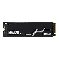 Kingston KC3000 PCIe 4.0 NVMe M.2 SSD - High Performance Storage for Desktop and Laptop PCs -SKC3000S/4096G, SKC3000D/4096G, Black, 4096GB