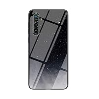 IVY Tempered Glass Starry Sky Case for Oppo Realme XT Case - D