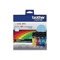 Brother LC4063PK 3 Pack of Standard Yield Cyan, Magenta and Yellow Ink Cartridges