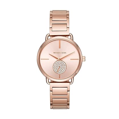 Michael Kors Women's Watch Portia, 36 mm case Size, Chronograph Movement, Stainless Steel Strap