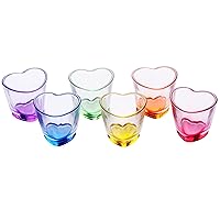 Shot Glasses, 1.5oz Soju Shot Glasses Sets of 6/Rainbow Shot Glasses/Espresso Shot Glasses/Bulk Shot Glasses/Tequila Shot Glasses