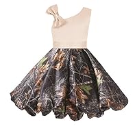 Puffy Bubble Camo Skirt Flower Girl Dress for Mini Bridesmaid Formal Prom Ball Gown