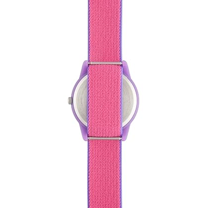 Disney Princess Kids' Plastic Time Teacher Analog Quartz Nylon Strap Watch