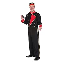 Forum Novelties Vintage Hollywood Movie Usher Costume, Black/Red, Standard