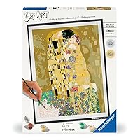 Ravensburger Klimt: The Kiss Paint by Numbers Kit for Adults - 23648 - Painting Arts and Crafts for Ages 14 and Up
