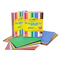 Construction Paper - 480ct (2pck), Bulk School Supplies For Kids, Classroom Supplies, Art Paper for Arts & Crafts