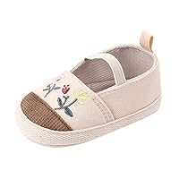 Little Girls Wide Shoes Toddler Girls Boys Canvas Shoes Slip On Sneakers Light Up Rolling Sneakers for Girls