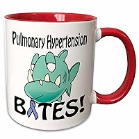 3dRose Pulmonary Hypertension Bites Awareness Ribbon Cause Design - Mugs (mug_115965_10)
