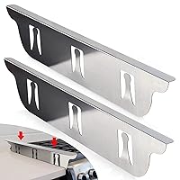 Stove Cover, Stove Guard, Stainless Steel Stove Gap Covers, Heat Resistant & Easy to Clean Stove Counter Gap Cover, Kitchen Stove Counter Gap Cover Eliminates Gap Between Counter & Appliances (2 pcs)
