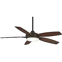 MINKA-AIRE F690L-ORB/MM Espace 52 Inch Ceiling Fan with Integrated 18W Dimmable LED Light in Oil Rubbed Brone Finish