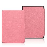 2021 New Magnetic Smart Cover with Pu Leather Folio Cover for Kindle Paperwhite 6.8 Inch 11Th Gen 5 E-Reader Non-Slip Slim Signature Edition/Kids Shockproof Cover,Pink