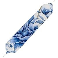 Penis Peony Flower Print Table Runner Short Plush Table Cloth Reusable Table Linens for Holiday Party Banquet Decoration 200 * 33cm