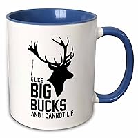 3dRose I Like Big Bucks And I Cannot Lie Funny Hunting Design for Hunters - Mugs (mug_293420_6)