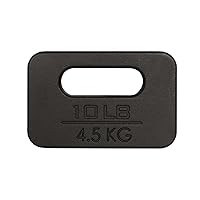 Yes4All Cast Iron Ruck Plate, Weighted Plate for Rucking, Swings, Squat, Strength Training - Multiple Weights: 10LB to 45LB