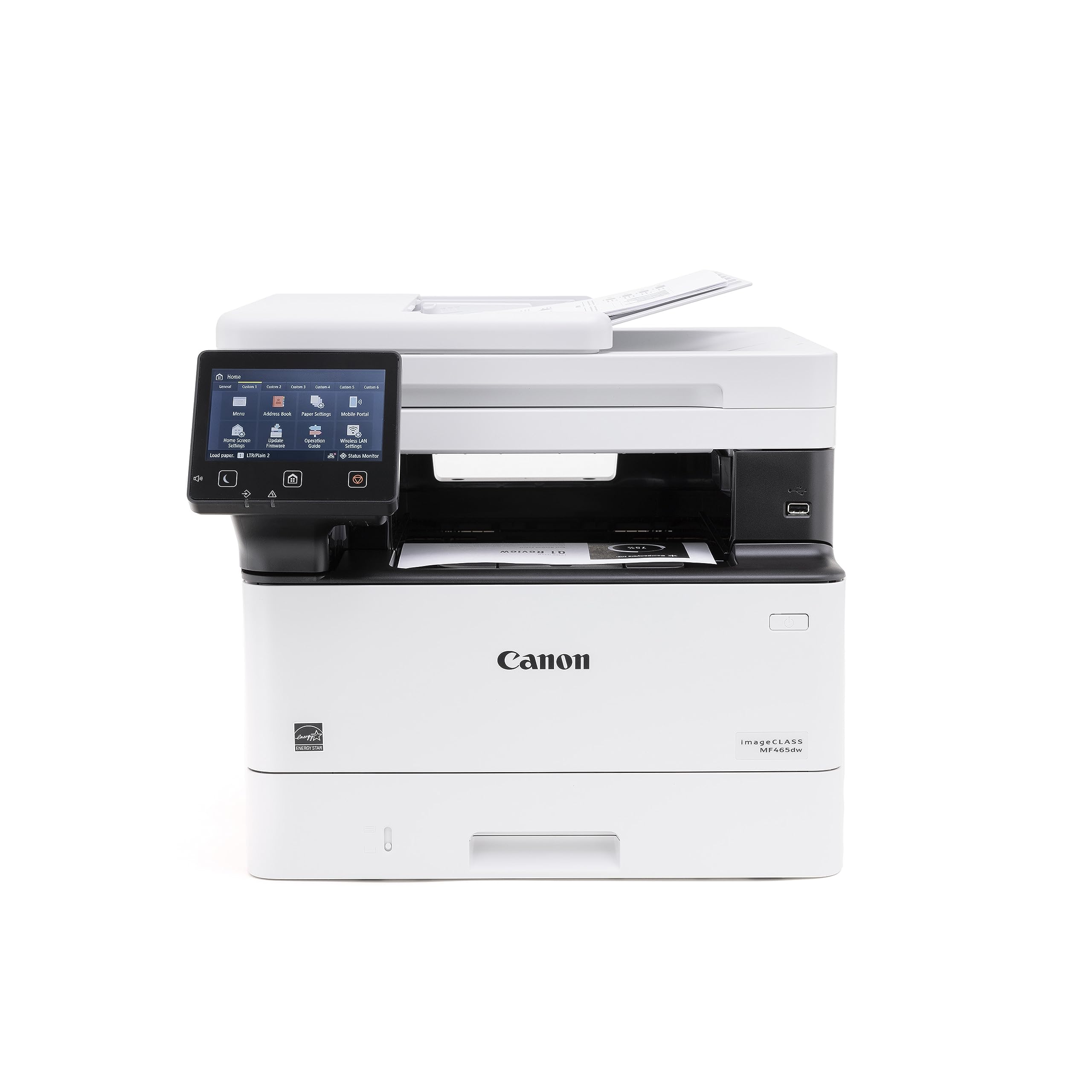 Canon imageCLASS MF465dw - All in One, Wireless, Mobile Ready, Duplex Laser Printer with Expandable Paper Capacity and 3 Year Limited Warranty,White