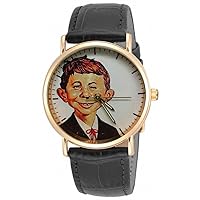 Rare Alfred E Neuman Mad Magazine Cover Art Dial Unisex Watch with Gift Box. What Me Worry!