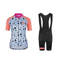 UGLY FROG New Women's Cycling Jersey Cycling Clothing Set Cycling Club Jersey Short Sleeve + Cycling Shorts with Seat Padding Fashion Professional XTVX02F