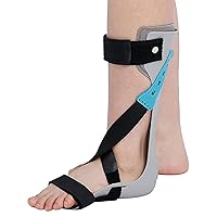 Ankle Drop Foot Orthosis, Foot Support Correction Splint, Adjustable Ankle Stabilizer, for Post-Operative Care/Relieve Pressure,Right,S