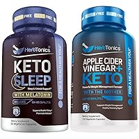 Keto Sleep Exogenous Ketones and Sleep Aids for Adults | Melatonin 5mg with Keto BHB to Help You Fall Asleep Faster | Apple Cider Vinegar Capsules Plus Keto BHB | Fat Burner & Weight Loss Supplement