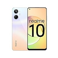 realme 10 4G Dual-SIM 256GB ROM + 8GB RAM (Only GSM | No CDMA) Factory Unlocked 4G/LTE Smartphone (Clash White) - International Version