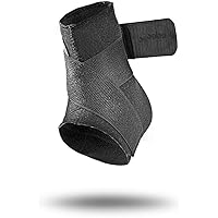 Mueller Neoprene Blend Ankle Support w/Straps/Dual Compress, Black, X-Large
