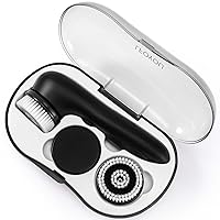 Facial Cleansing Brush Face Scrubber: LFOYOU Rechargeable Electric Spin IPX7 Waterproof Cleanser Brush with Travel Case - Face Wash Brush for Gentle Exfoliating and Deep Scrubbing, Removing Blackhead