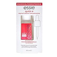 essie Nail Care, 8-Free Vegan, Quick-E Drops, fast-drying drops, nail polish finisher, 0.46 fl oz