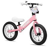 JOYSTAR 12 Inch Balance Bike for 18months, 2, 3, 4, and 5 Years Old Boys and Girls - Lightweight Toddler Bike with Adjustable Handlebar and Seat - No Pedal Bikes for Kids Birthday Gift
