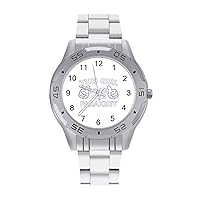Girl Love Parakeet Formal Quartz Watch Business Dress Bracelet Watch Stainless Steel Wrist Watch Easy to Read
