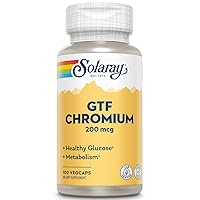 Solaray GTF Chromium Capsules, 200mcg, 100 Count